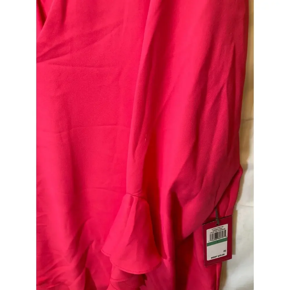 Vince Camuto Women's Pink Long Sleeve Size L Regular - Picture 7 of 9